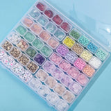 Adjustable Plastic Nail Accessories Storage Box Detachable Grid Small Accessorie