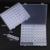 Adjustable Plastic Nail Accessories Storage Box Detachable Grid Small Accessorie