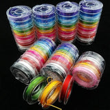 Mini Diy Woven Beading Elastic Band Leather Beaded Bracelet