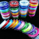 Mini Diy Woven Beading Elastic Band Leather Beaded Bracelet