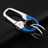 OMUDA Car Keychain Stainless Steel Buckle Outdoor Carabiner Double Ring