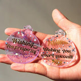 6Pcs Christmas Ball Ornament Resin Mold DIY Keychain Pendant Mould