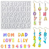 Alphabet Letter Number Earring Molds for DIY Jewelry Craft Making