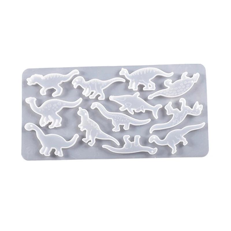 Dinosaur Resin Mold Necklace Pendant DIY Craft
