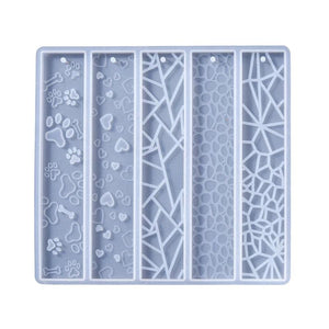 Leaves Flower Bookmark Silicone Mold for DIY Epoxy Resin Crafts