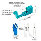Body Jewelry Piercing Gun Pliers Needles Tool Kit Surgical Steel Nose Septum Lip