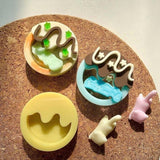 Cartoon Takoyaki Silicone Mold Keychain DIY Jewelry Pendant Tools