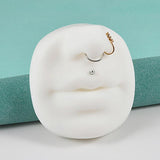Silicone Mouth Nose Model Tattoo Practice Display Stand Kit
