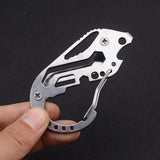 Multitool Key Holder Pocket Tools Key Keychain Carabiner Stainlesssteel