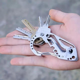 Multitool Key Holder Pocket Tools Key Keychain Carabiner Stainlesssteel