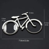 Bike Shaped Bottle Opener Keychain for Cyclists