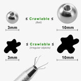 4 Claws Jewelry Holder Bead Ball Pick Up Tool Prong Tweezers Crystal Grabbers