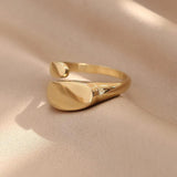 Titanium Steel Colorless Ring - Women's Gift