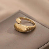 Titanium Steel Colorless Ring - Women's Gift