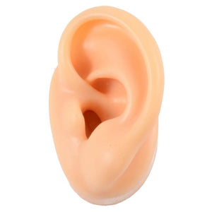 Soft Silicone Jewelry Display Ear Model Tattoo Practice Piercing Tools