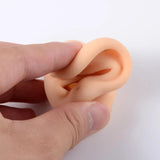 Soft Silicone Jewelry Display Ear Model Tattoo Practice Piercing Tools