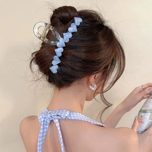 Rhinestone Heart Hair Claws Hairpin Hair Crabs Women Hair Clips
