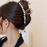 Rhinestone Heart Hair Claws Hairpin Hair Crabs Women Hair Clips