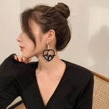 Love Heart Shape Earrings Mold for DIY Jewelry Making