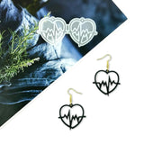 Love Heart Shape Earrings Mold for DIY Jewelry Making