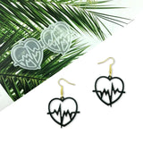 Love Heart Shape Earrings Mold for DIY Jewelry Making