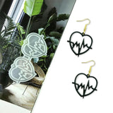 Love Heart Shape Earrings Mold for DIY Jewelry Making