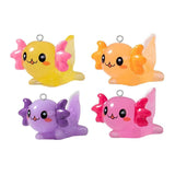 10pcs 3D Axolotl Fish Resin Charms Earring Keychain Pendant
