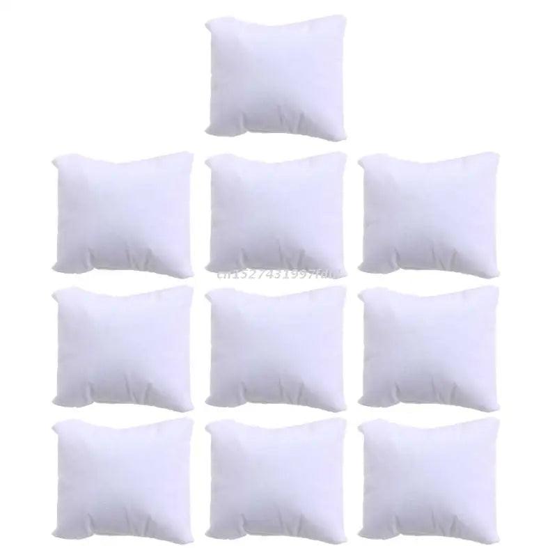 10 Pcs Velvet Bracelet Pillow Multicolor Jewelry Cushion