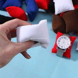 10 Pcs Velvet Bracelet Pillow Multicolor Jewelry Cushion