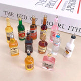 10pcs Coconut Wine Bottle Resin Charms for DIY Earrings