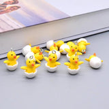 10pcs Small Yellow Duck Charms for Earring DIY Jewelry