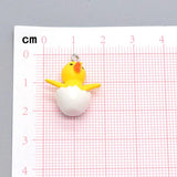 10pcs Small Yellow Duck Charms for Earring DIY Jewelry