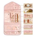 Roll Foldable Jewelry Case Travel Jewelry Organizer Portable