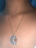 Celestial Sun And Moon Pendant Charm Friends Gift For Men Women