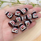 10pcs Peanut Butter Resin Charms for DIY Jewelry Making