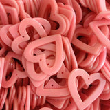 10pcs Pink Heart Love Acrylic Charms for Earring Keychain DIY Jewelry