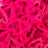 10pcs Pink Heart Love Acrylic Charms for Earring Keychain DIY Jewelry