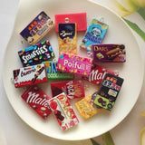 10pcs Candy Chocolate Mini Pendant Resin Food Flatback DIY Jewelry Making