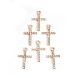 10pcs Cross Glaring Charms Catholic Belief DIY Necklace