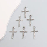 10pcs Cross Glaring Charms Catholic Belief DIY Necklace