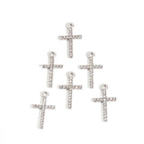 10pcs Cross Glaring Charms Catholic Belief DIY Necklace