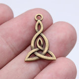 20pcs Triquetra Knot Charms Pendant For DIY Jewelry Making