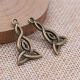 20pcs Triquetra Knot Charms Pendant For DIY Jewelry Making