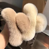 Artificial Rabbit Hair Large Clamping Clip Plush Hair Accessories