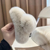 Artificial Rabbit Hair Large Clamping Clip Plush Hair Accessories