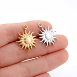 3Pcs Stainless Steel Sun Moon Charms Celestial Pendant DIY Jewelry Making