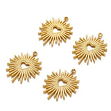 5pcs Stainless Steel Bohemian Launch Pendants for Women Necklace