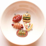 12pcs Cartoon Food Charms DIY Jewelry Making Accessories