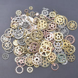 Vintage Clock Gear Charms Steampunk Pendant for Hip Hop Necklaces