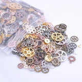 Vintage Clock Gear Charms Steampunk Pendant for Hip Hop Necklaces